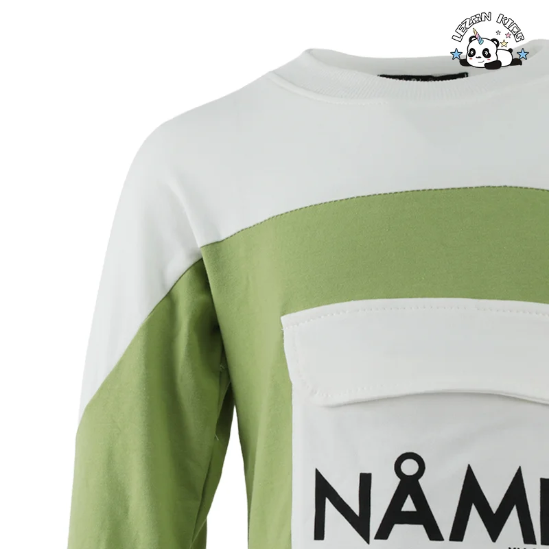 Conjunto Infantil de Duas Peças para Meninos Esporte Estilo Lavado e Casual para Outono de 2023 - Product Image