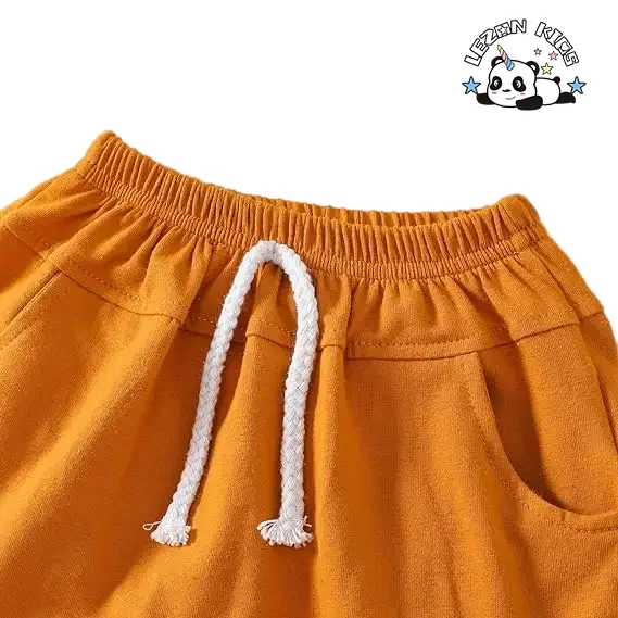 2024 Hot Sale Color Block Sleeveless Tops and Casual Shorts Summer Boys Clothing Set - Product Image
