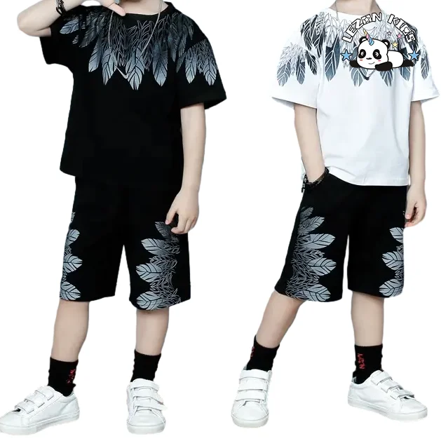 Baby Boys Sets Summer Kids Clothes Sets Short Sleeve T-shirt+Short Pants Sports Suits Children Clothing - Product Image