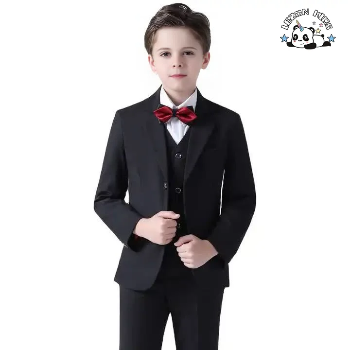 Boys' Suit Spring Elegant Suit Boys' Performance Clothes Cotton Fabric Formal Suit