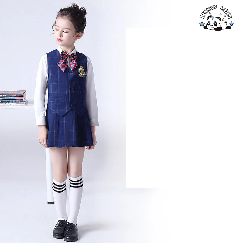 Children's Suit Boys and Girls' Suit Elegant Preppy Style Uniform Natural Fabric Formal Suit - Product Image