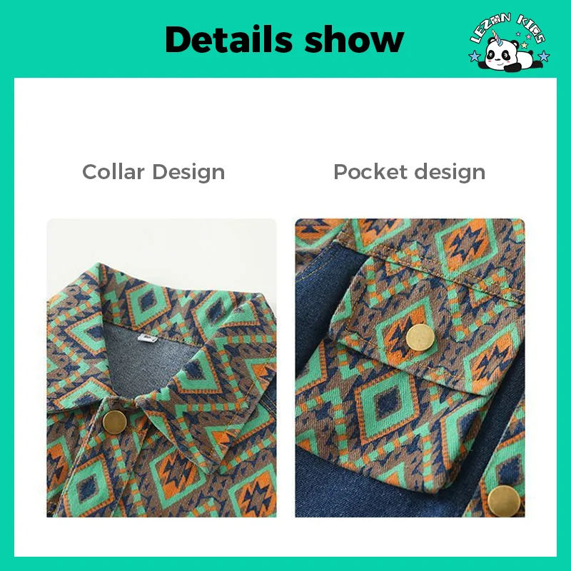 Custom Boys Clothing Sets Comfortable Denim Boy Set Toddlers Summer Sweatshirt Fun Animal Cartoon Prints Two-Piece Pants Outfit - Product Image
