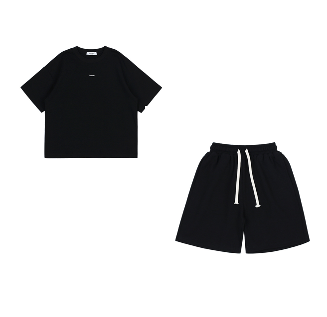 Conjuntos de Roupas de Verão para Crianças com Logotipos Personalizados e Calções de Duas Peças para Meninos - Product Image