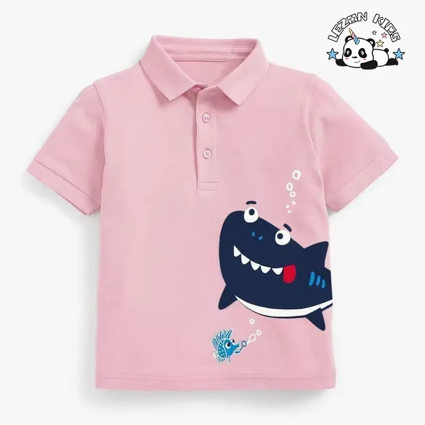 Customizable New Fahion Cute Casual Animal Printed 100% Cotton Kids Clothing Boys Sets for Summer - Product Image