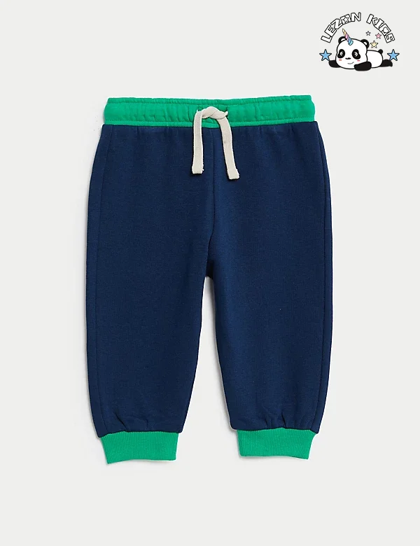 Customizable New Fashion Boys Outfits Color Block Long Sleeves Zipper Sweatshirt Boys' Clothing Set - Product Image