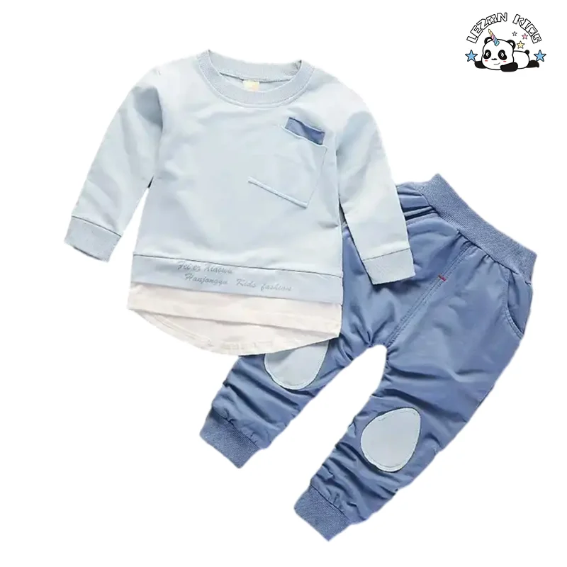 Conjuntos de Roupas Infantil Personalizadas Atacado Vendas Diretas Conjuntos de Roupas Masculinas Infantís de Luxo Moda Conjuntos de Roupas para Meninos - Product Image