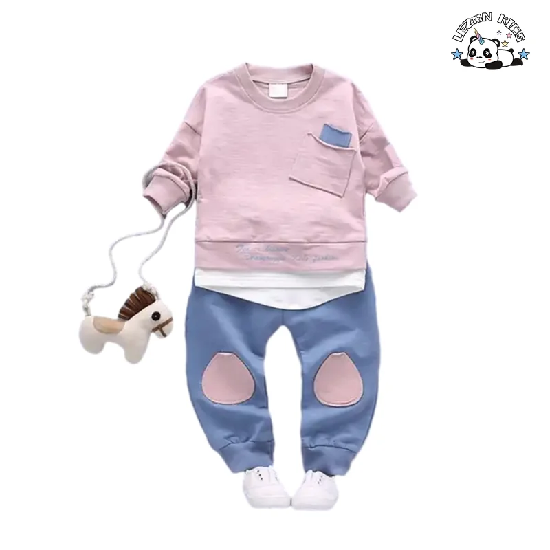 Conjuntos de Roupas Infantil Personalizadas Atacado Vendas Diretas Conjuntos de Roupas Masculinas Infantís de Luxo Moda Conjuntos de Roupas para Meninos - Product Image