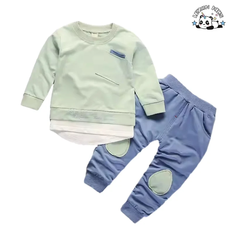 Conjuntos de Roupas Infantil Personalizadas Atacado Vendas Diretas Conjuntos de Roupas Masculinas Infantís de Luxo Moda Conjuntos de Roupas para Meninos - Product Image