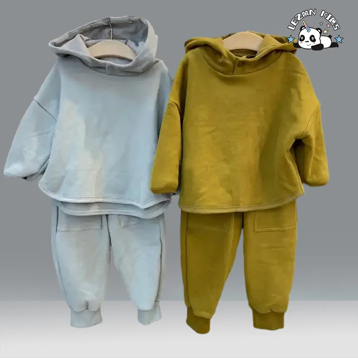 Customized Children's Fashion Clothing Baby Hoodie Jogging Pants 2-piece Set Autumn Boy Clothing Set - Product Image