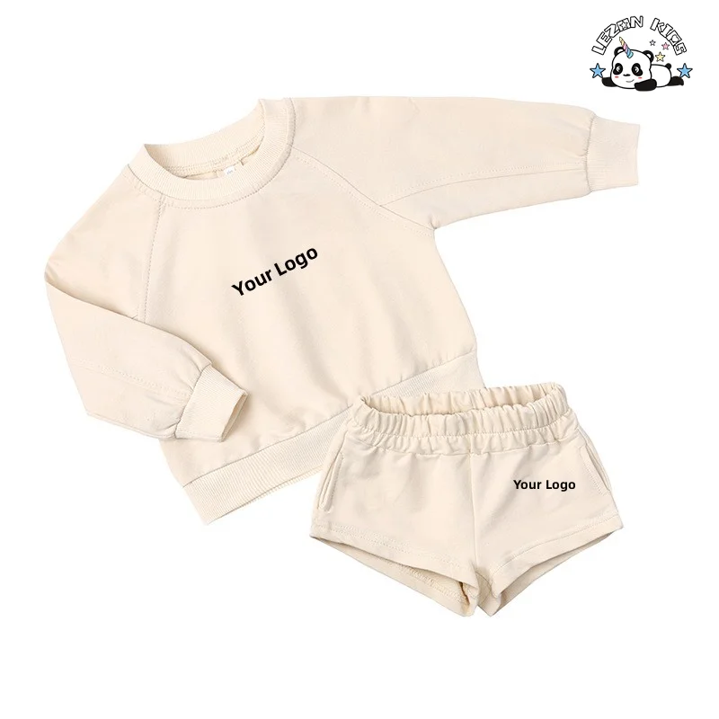 Conjunto de Roupas de Alta Qualidade com Etiqueta de Marca Personalizada Jumpers Shorts Conjunto de Roupas para Meninos e Meninas Crianças Conjunto de Suéteres