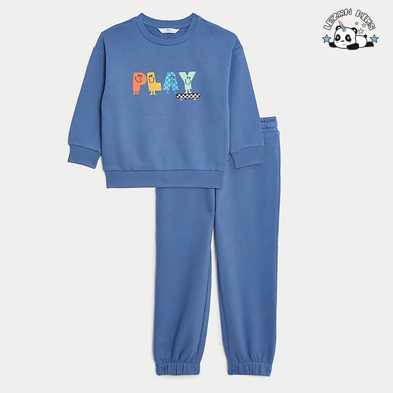 High Quality Cotton Sweatpants Hoodies Tracksuits Winter Clothing Kids Boys Outfits