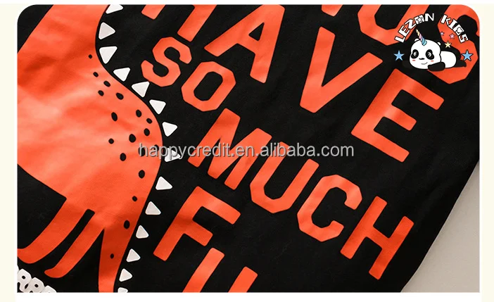 New Cartoon Printed Casual Short T-shirt Shorts Two Pieces Outside Wear Summer Boys Clothing Set - Product Image