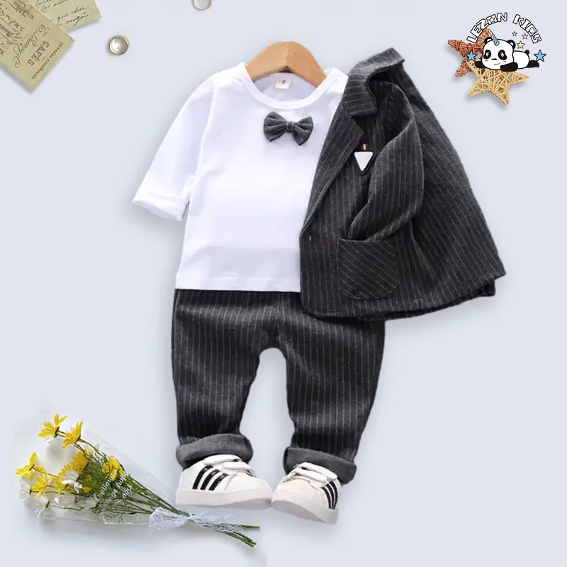 Novo Conjunto Infantil Primavera Outono Meninos e Meninas Manga Longa Venda Direta da Fábrica Coreana - Product Image
