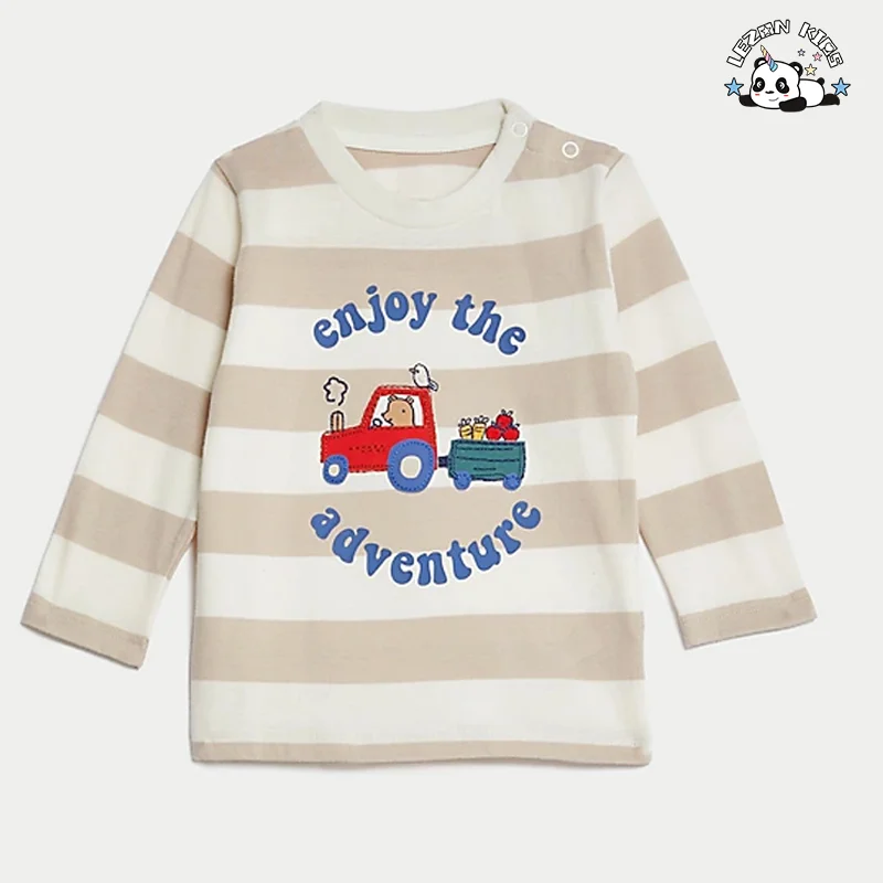 ODM Customized Autumn Kids Sets Organic Cotton Denim Pant Casual Kids Clothing Sets for Boys - Product Image