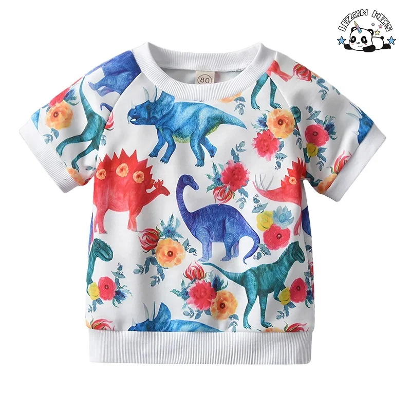 Promoção de Verão Conjuntos de Roupas de Meninos com Estampas de Desenhos Animados Personalizáveis Logotipo Roupas de Bebê para Vestuário Casual - Product Image