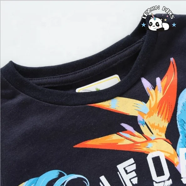 Conjuntos de Roupas Infantis por Atacado de 2 a 7 Anos de Idade Roupas Casuais para Meninos Camiseta Estampada Shorts Conjuntos Infantis de Algodão - Product Image
