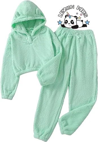 Best New Product of 2024 Cute Animal Long Sleeve Velvet Girls Clothing Sets Girl Outfit Set 2pcs - Product Image