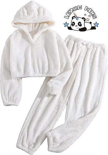 Best New Product of 2024 Cute Animal Long Sleeve Velvet Girls Clothing Sets Girl Outfit Set 2pcs - Product Image