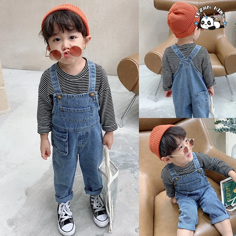 Custom Kids Baby Girls Summer Denim Strap Embroidery Dress Jumpsuit Short Skirt Clothes - Product Image