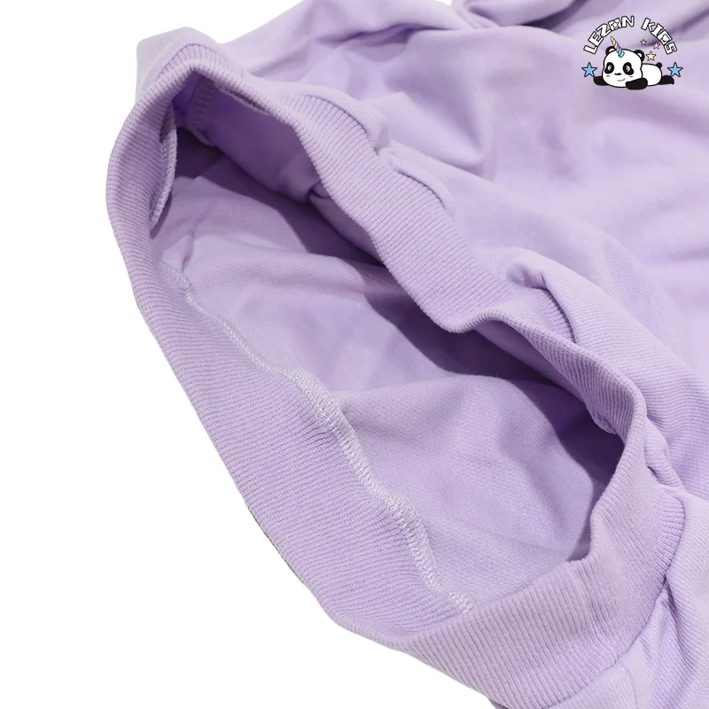 Custom Pearls Tulle Ruffle Sweatshirt Flares 2 Pieces Sets of Kids Girl Cute Toddler Girls Clothing Sets - Product Image