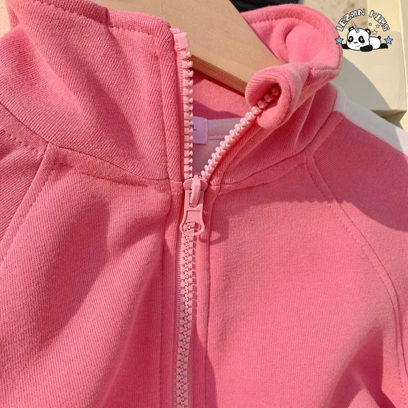 Customizable Casual Clothing Sports Hoodie Two-Piece Set Warm Thickness Winter Clothes Kids Boy Clothing Set - Product Image