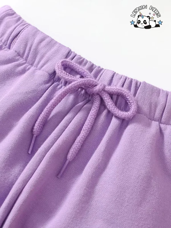 Customizable Embroidered Patchwork Suit Long Sleeves Cute Western Sweet StylesCotton Fabric Girls Clothing Sets - Product Image