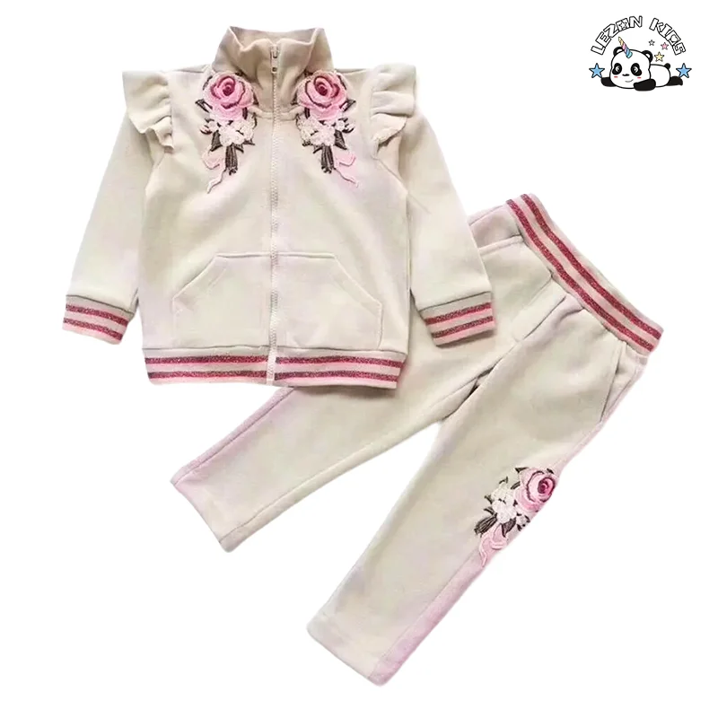Roupas Personalizáveis para Pais e Filhos Roupas de Criança Mistura de Algodão French Terry Conjuntos de Treino para Mulheres