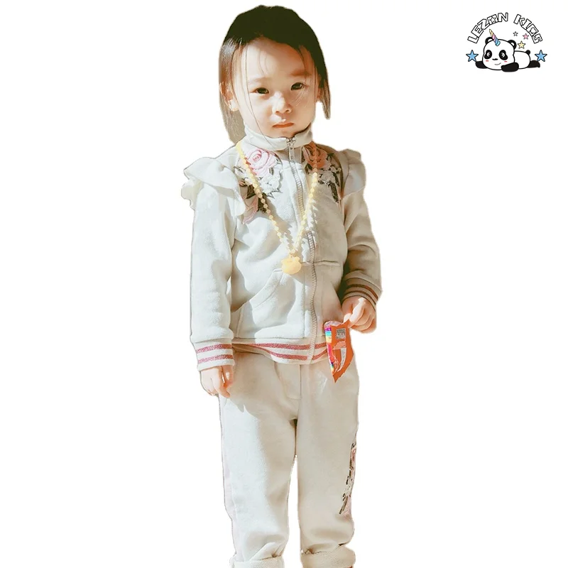 Customizable Parent-child Clothing Kids Clothing Cotton Blend French Terry Women Tracksuit - Product Image