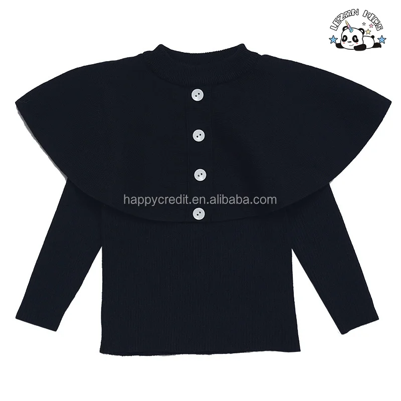 Customizable Wholesale Dance Wear Sweater Tutu Skirt Two Pieces Kids Girls Winter Clothing Sets - Product Image