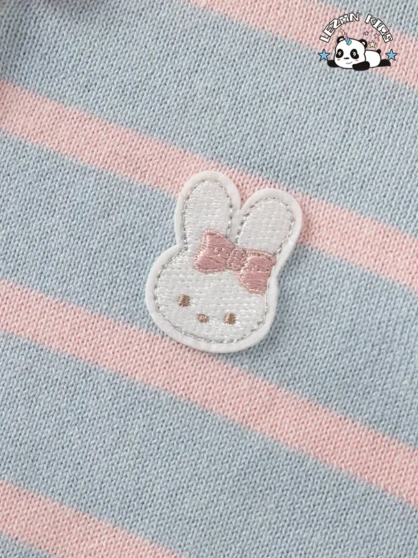 Customizable Wholesale High Quality Long Sleeve Warm Rabbit Pattern Skirt Girls Clothing Sets Luxury for Autumn - Product Image