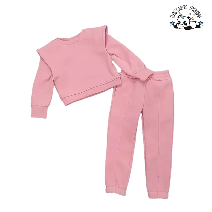 Conjunto de Duas Peças Favorito de Inverno Personalizado Boutique Jogger Roupas para Meninas Pequenas - Product Image