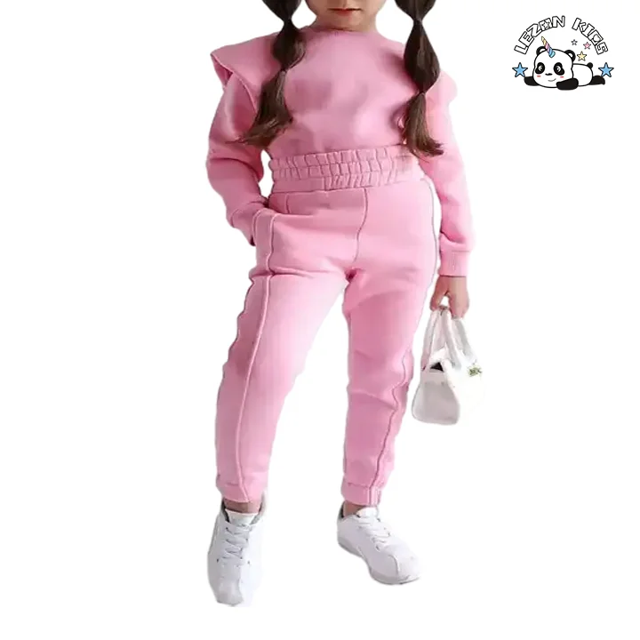 Conjunto de Duas Peças Favorito de Inverno Personalizado Boutique Jogger Roupas para Meninas Pequenas - Product Image