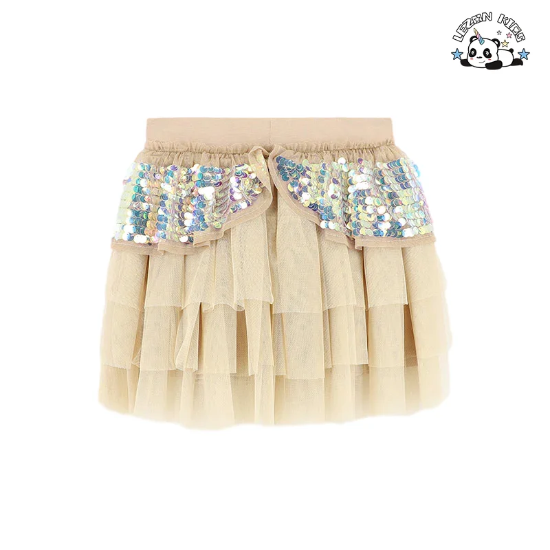 Good Quality Kids Summer Spring Clothing Cotton Long Sleeves Top with Tulle Skirt Girls Clothing Suit - Product Image