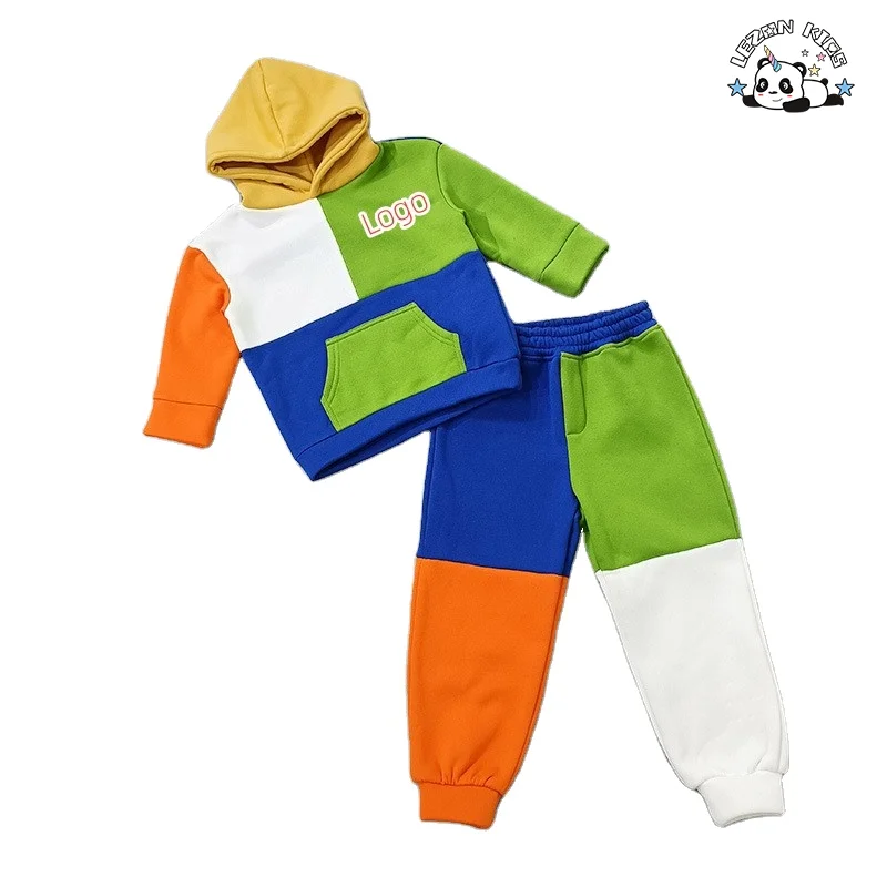 HAPA Customize Children Tracksuit Colorful Hoodie Jogger Kids Clothing Set for Boys Girls