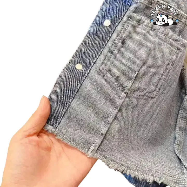 Hot Sale Products Spring and Autumn Denim Sets Jacket and Skirts Girls Sets for 2T-14T Kid's - Product Image