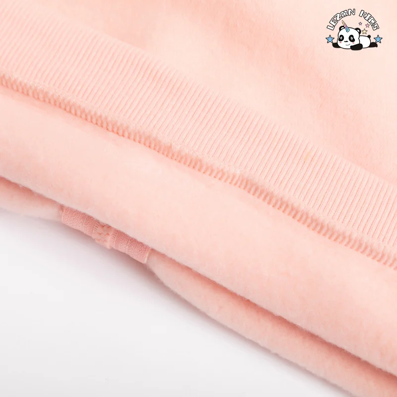 Produtos Infantis Personalizados de Inverno Quente Conjuntos de Moletom com Capuz de Impressão de Animais Fofos para Meninas - Product Image