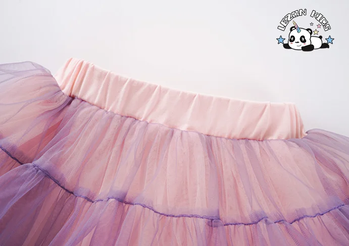 New Design Two Piece Girl Princess Lace unicorn Printing Suit Dress T-shirt Tutu Skirt for Girls - Product Image