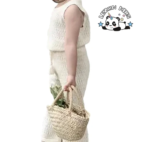 Novo Conjunto de Colete e Calças de Malha para Meninas Verão Conjunto de Roupas de Bebê Menina Fashion - Product Image