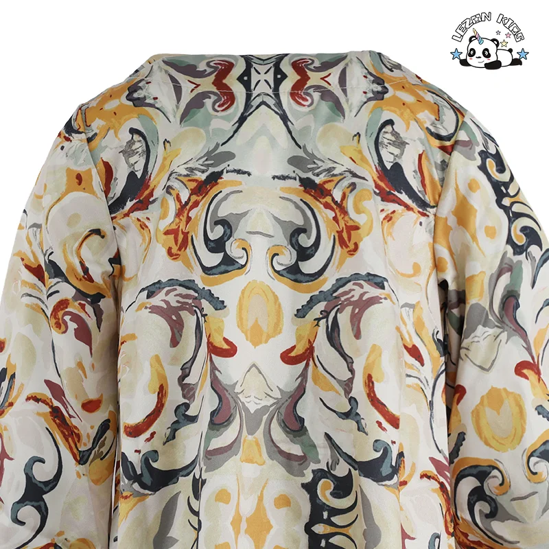 Vestido personalizado OEM para meninas do Oriente Médio Dubai com estampa de estilo étnico árabe - Product Image