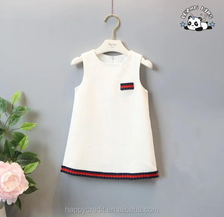 One-Piece Kids Suit Design Sleeveless Dress Coat 2-14 Years Western Style Fabric Clothes for Boys and Girls - Product Image