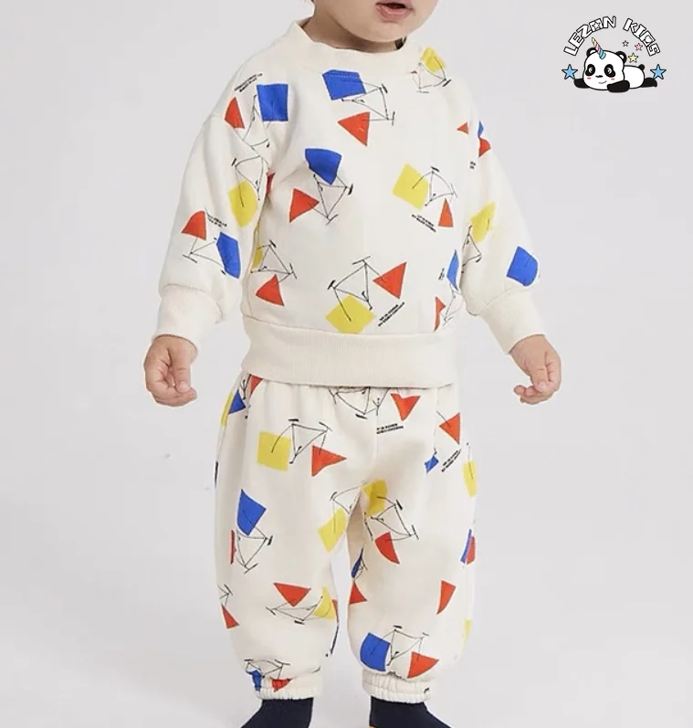 Conjunto de Roupas Impressas para Bebês Meninos e Meninas Aceitável Personalização de Imagens para o Verão - Product Image