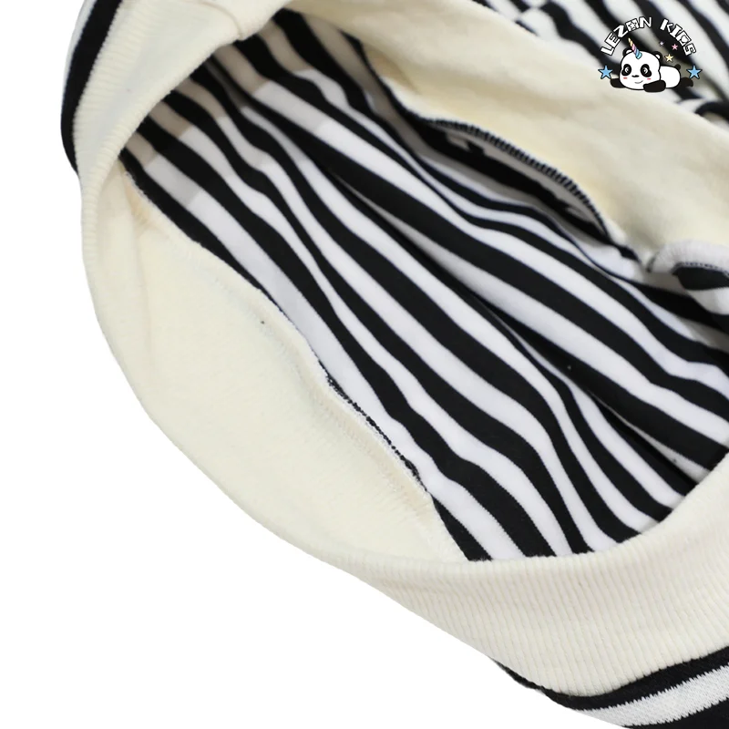 Conjuntos de Roupas para Meninas Pequenas Camisa com Decote em V e Laço Conjunto de Meninas com Listras Atacado de Fábrica MOQ Baixo Conjunto de Roupas para Crianças Personalizado - Product Image