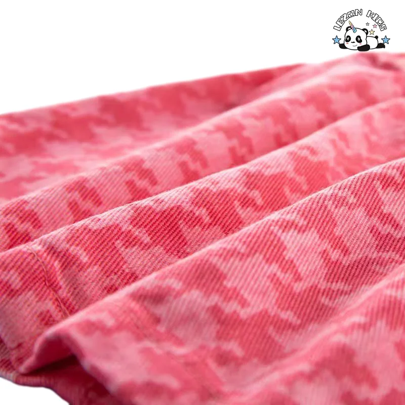 Atacado de Alta Qualidade Personalizado Doce Alça de Espaguete Botão e Bolsos Saia Conjuntos de Roupas de Boutique para Meninas - Product Image