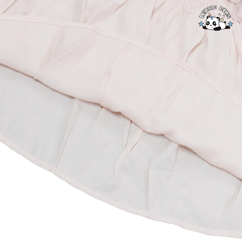 Conjunto de Roupas Femininas de Alta Qualidade para Varejo com Manga Bufante e Flor Cute para Meninas de 11 Anos - Product Image