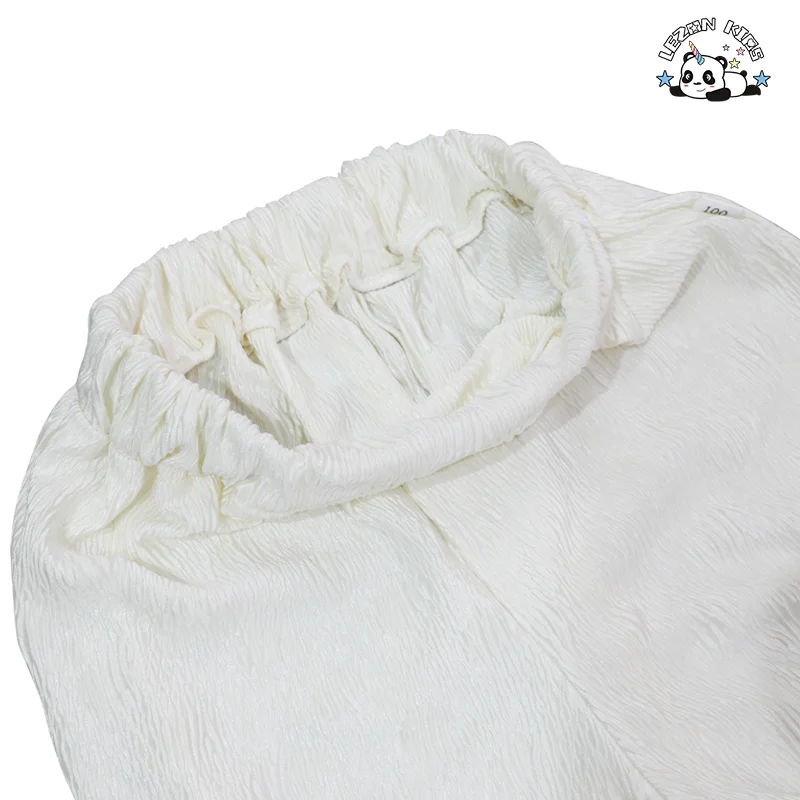 Conjunto de Roupas Femininas de Alta Qualidade para Varejo com Manga Bufante e Flor Cute para Meninas de 11 Anos - Product Image