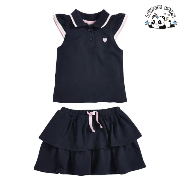 Wholesale custom children's clothing summer new girls skirt suit