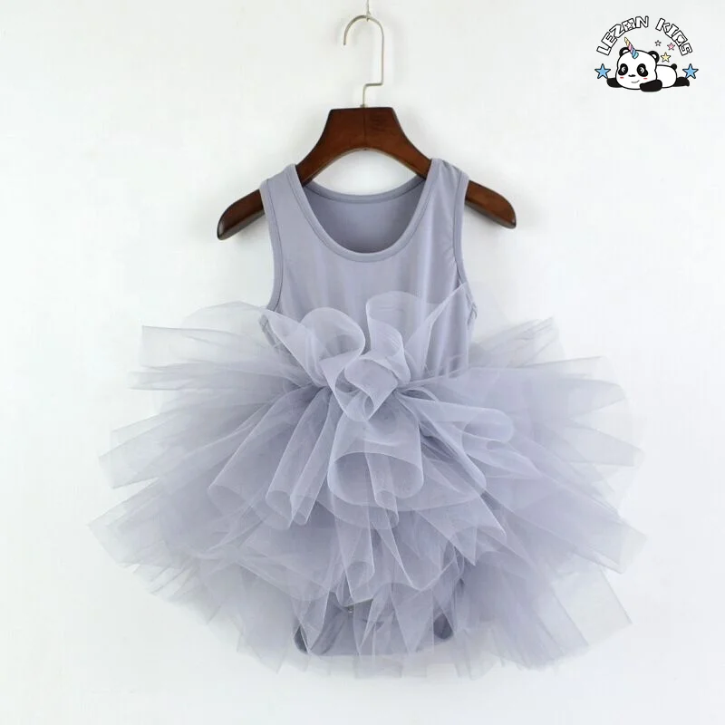 2021 fashionable fluffy children's tutu children's ballet girl tulle skirt princess layered tulle dress - Product Image