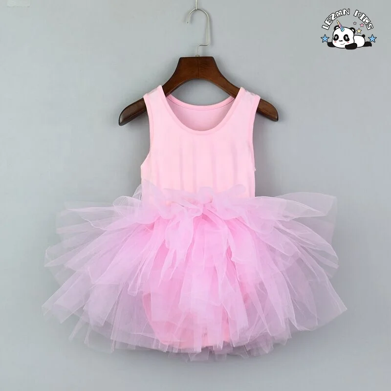 2021 fashionable fluffy children's tutu children's ballet girl tulle skirt princess layered tulle dress - Product Image