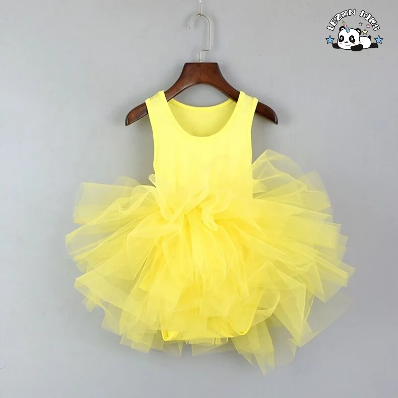 2021 fashionable fluffy children's tutu children's ballet girl tulle skirt princess layered tulle dress - Product Image