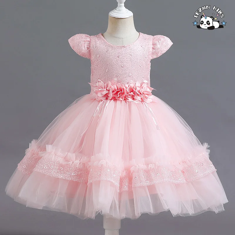 2022 New Girl's Dress Mesh Flower Dress Foreign Trade Children's Dress Spot Wholesale - Product Image